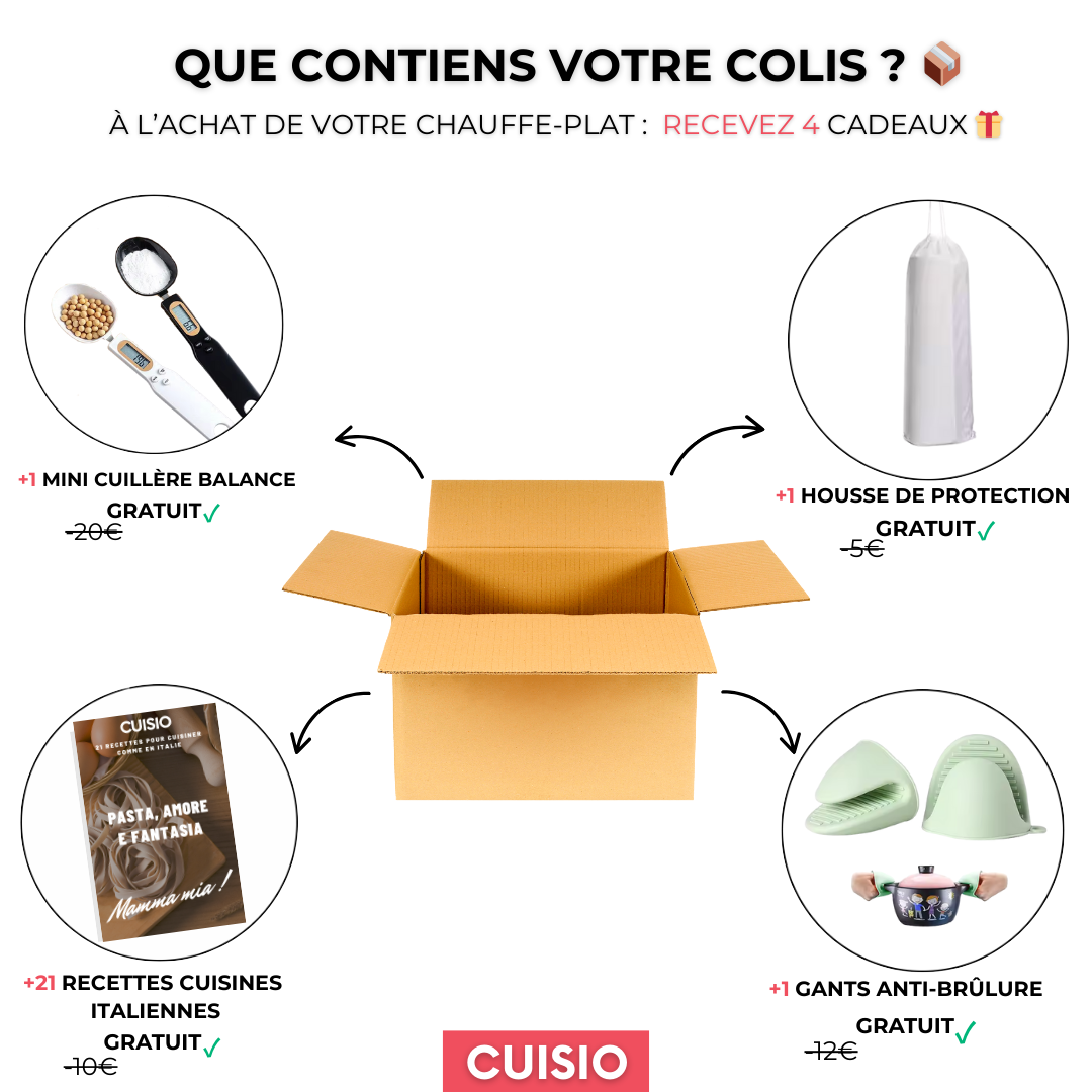 CUISO | CHAUFFE-PLAT PORTABLE